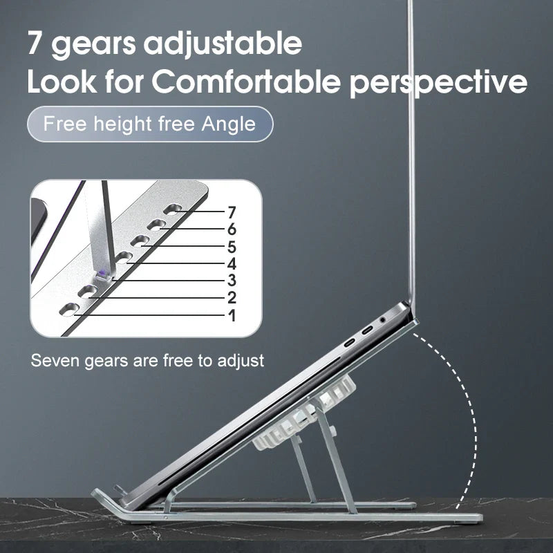 BowLift | Foldable Aluminum Laptop Cooling Stand