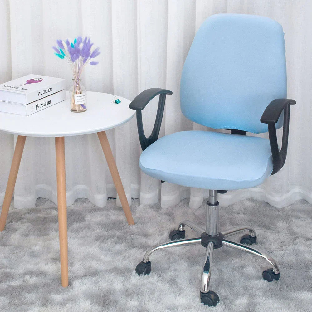 BowLift | 2-piece Split Office Rose Chair Covers