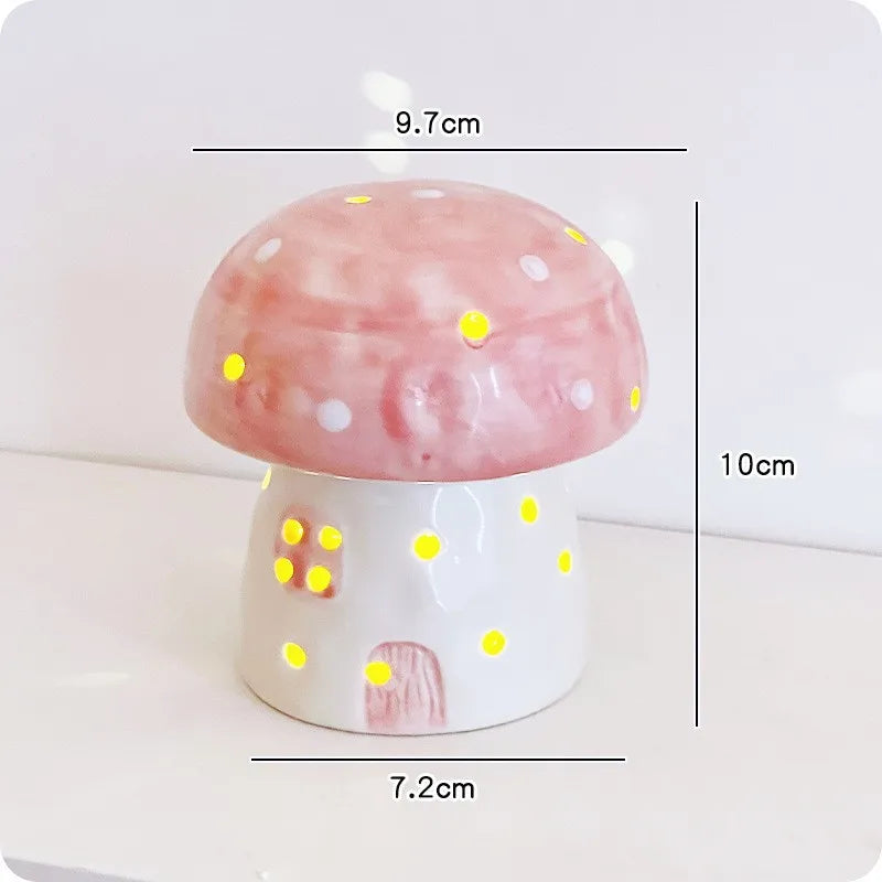 BowLift | Dreamy Mushroom Shape Ceramic Bedside Lamp