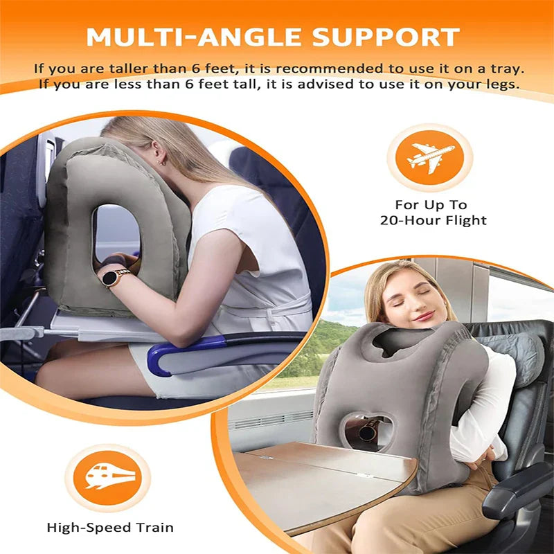 BowLift | ComfortRest Travel Pillow | Ergonomic Travel Pillow for Neck & Head | Compact and Lightweight