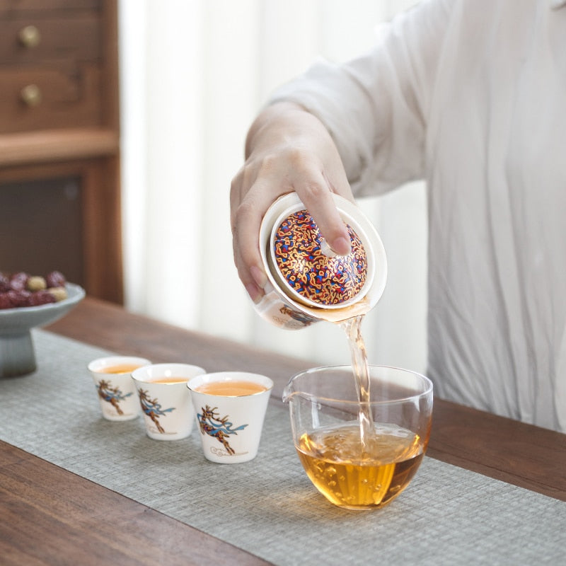 BowLift | Magical Winter Ceramic Tea Cup Set
