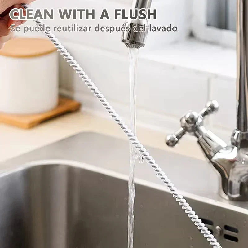 BowLift | Drainova Pipe Cleaner Brush | Flexible & Reusable | For Bathroom & Kitchen | 45–65 cm