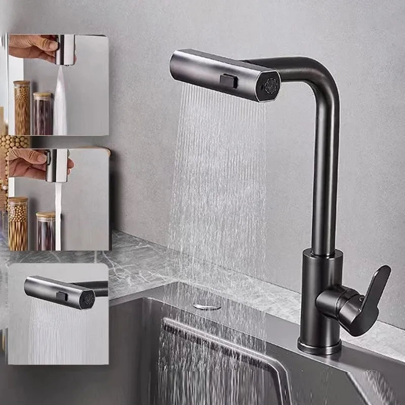 BowLift | Designer Rotating Faucet with Spray Function