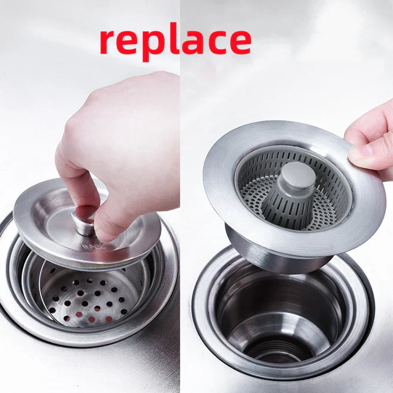 BowLift | Clean Sink Stainless Steel Odor-Control Strainer