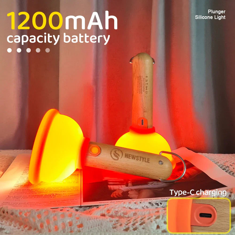 BowLift | Plunger Style Stress Relief LED Night Lamp