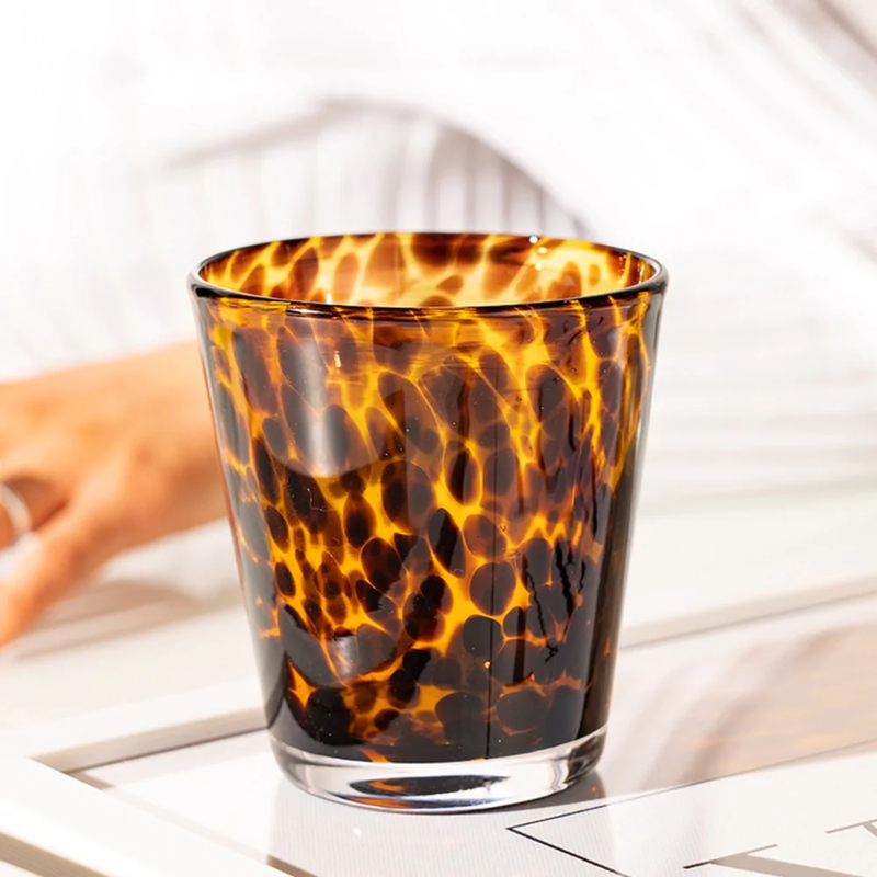 BowLift | Leopard Retro Drinking Glass