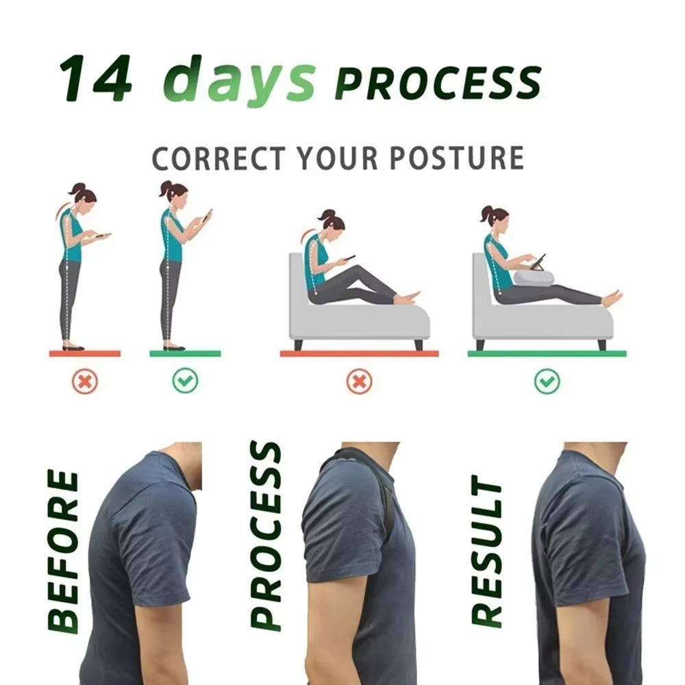 BowLift | Adjustable Breathable Back Posture Corrector for Improved Shoulder and Spine Alignment