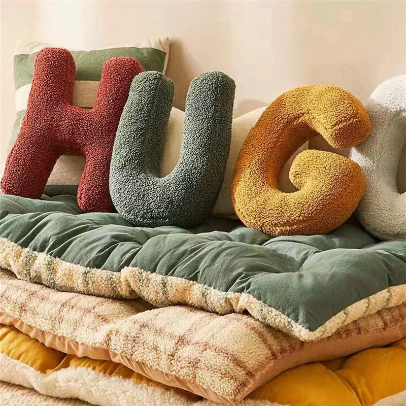 BowLift | Alphabet Cushion Velura – Soft Velvet Decorative Cushion in Every Letter of the Alphabet