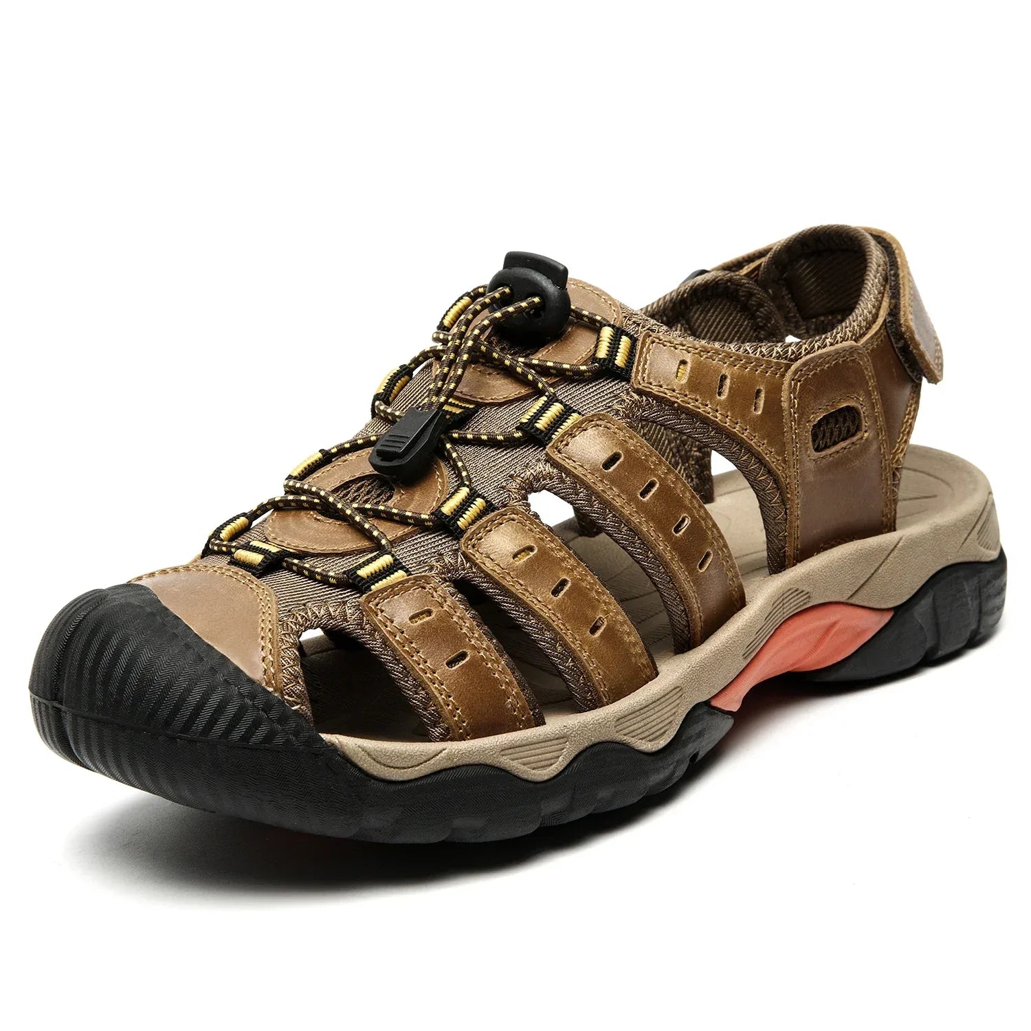 BowLift | Summer Men's Outdoor Sandals Beach Shoes Genuine Leather Trekking Hiking