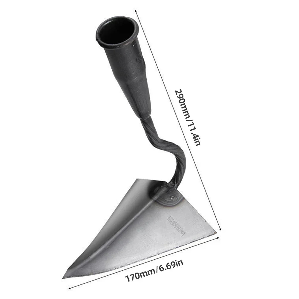 BowLift | RootRaptor Triangle Hoe | Forged Manganese Steel | Sharp & Ergonomic | For Weeding & Seed Furrows