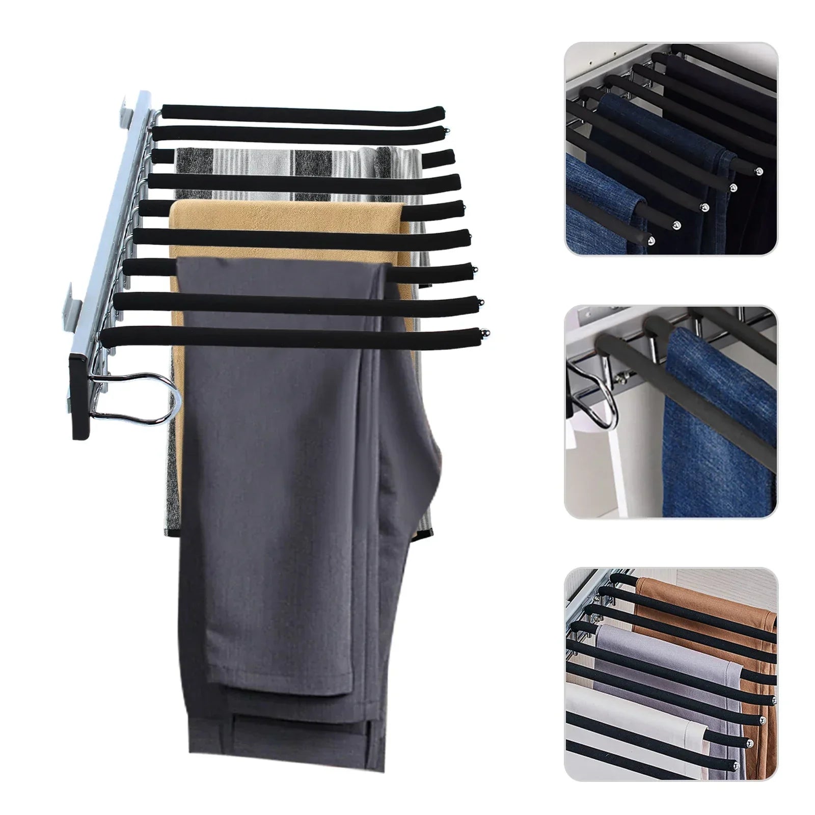 BowLift | ClothMaster Trouser Holder | Extendable & Stable | Space-Saving & Wrinkle-Free