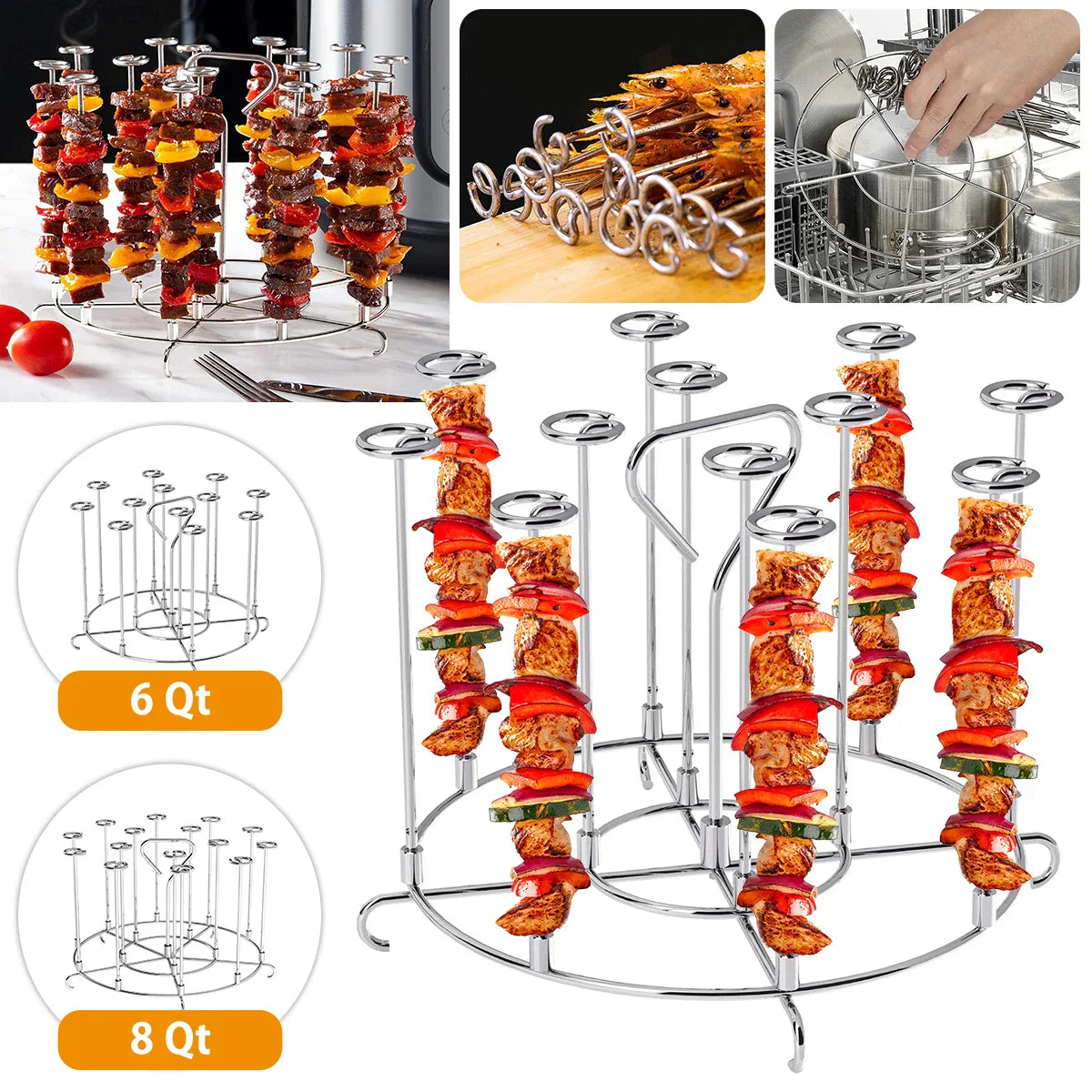 BowLift | Air Fryer Vertical Kebab Maker Stand