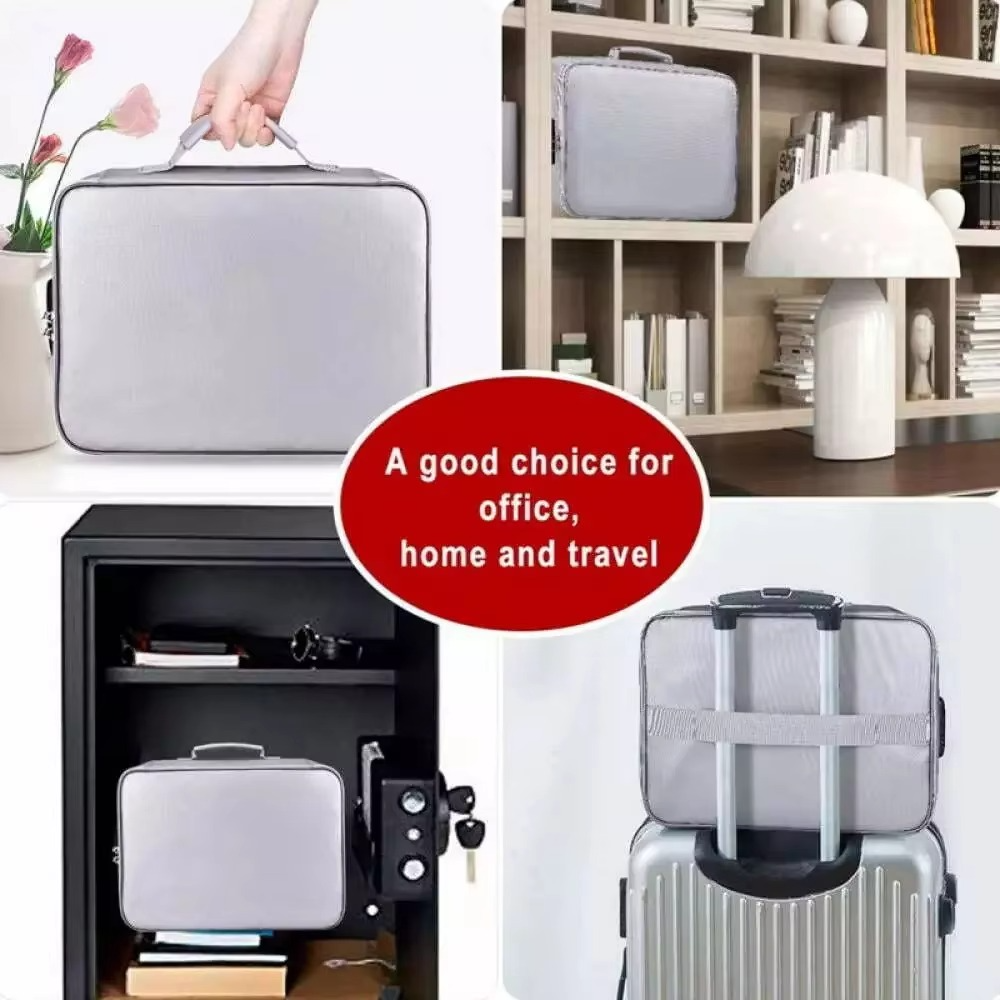 BowLift | Fireproof and Waterproof Document Organizer Bag – Portable Protective Storage for Travel and Home Security