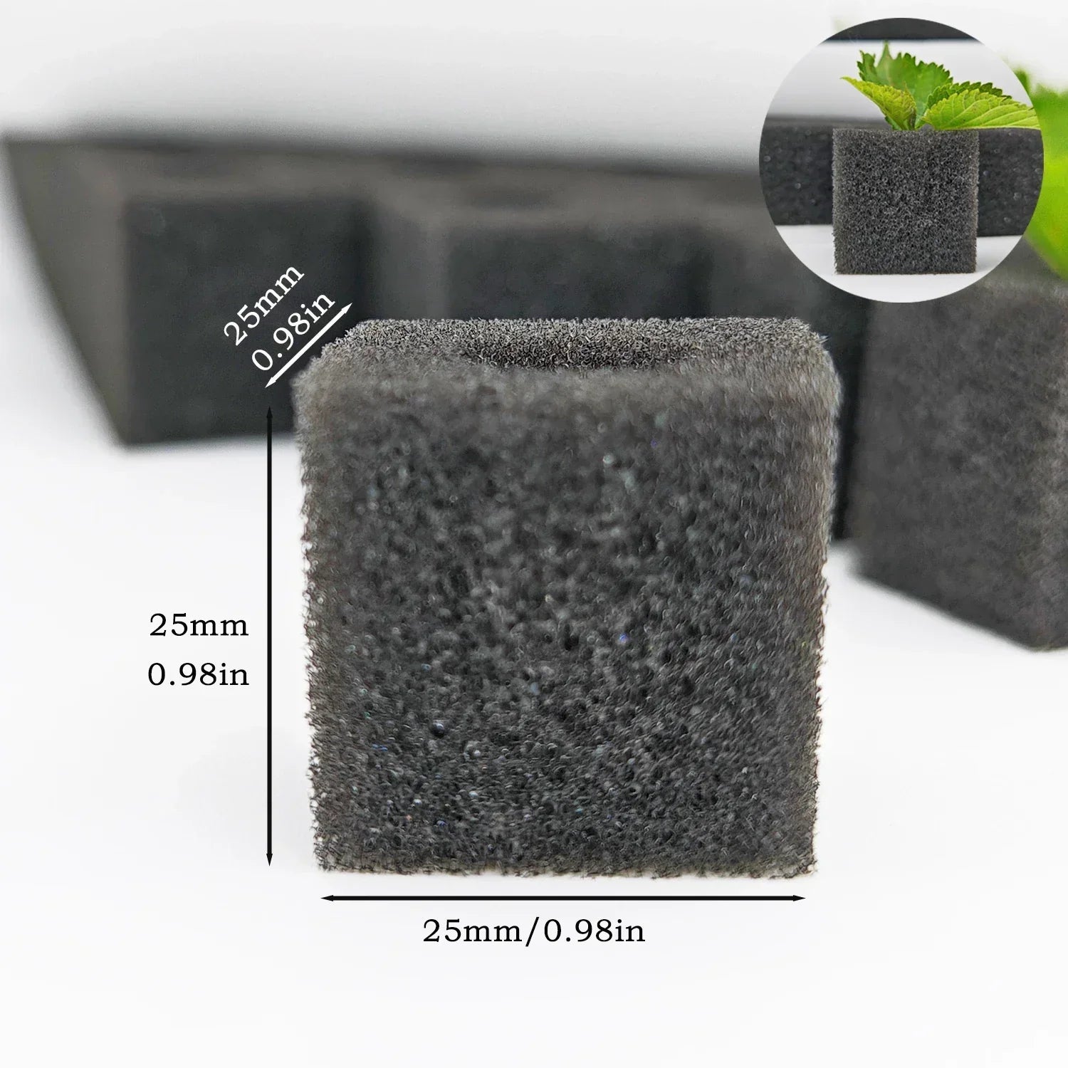 BowLift | Germina Propagation Sponge Mat | 100 Seed Holes | For Hydroponics & Soil | 25×25cm