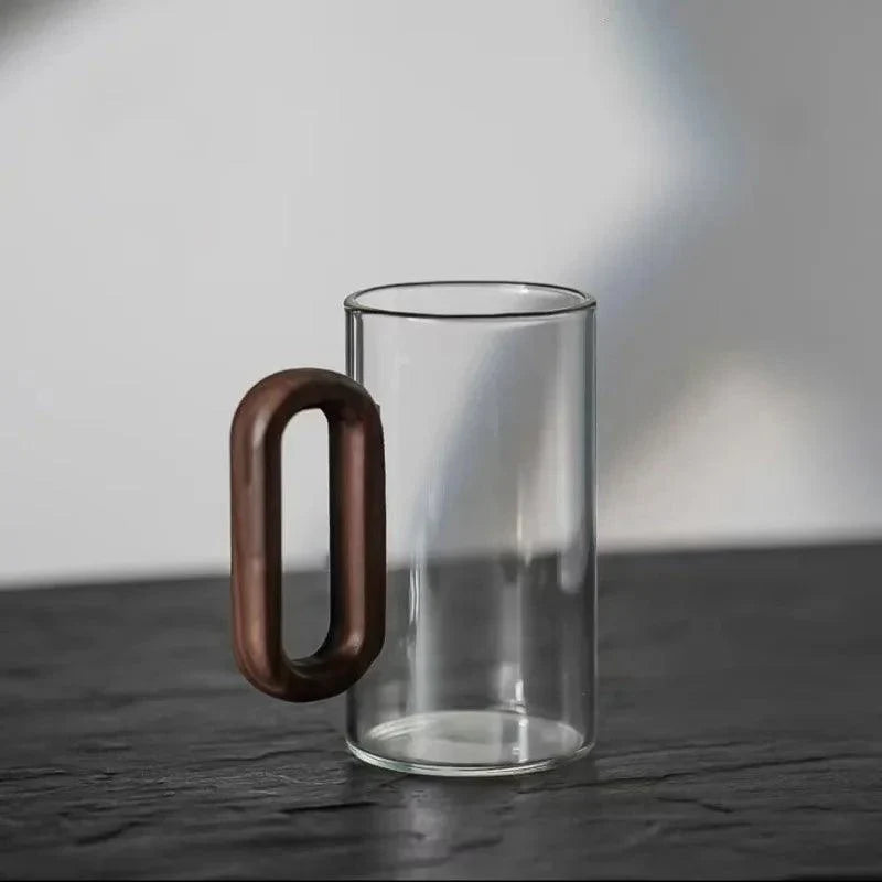 BowLift | Glass Mug with Wood Large and Durable