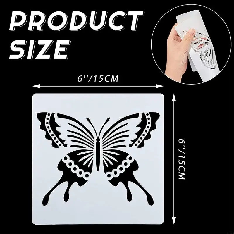 BowLift | FloraCraft Wings | Butterfly Stencil Set | 16 Designs for Creative DIY Projects