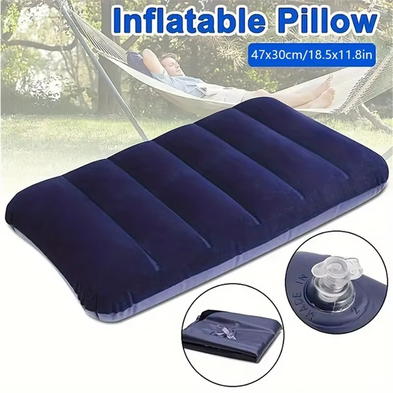 BowLift | Inflatable Travel and Camping Pillow, Foldable Air Cushion 18.5 x 11.8 in