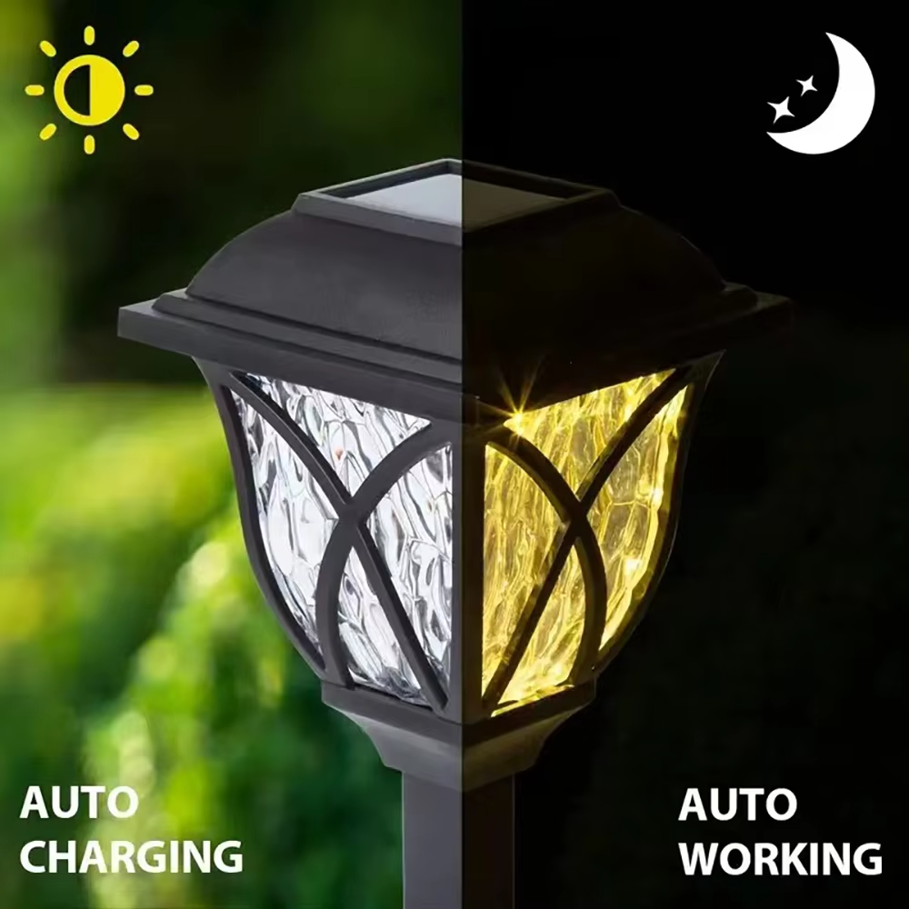 BowLift | 2-Pack Solar-Powered LED Garden Lights for Pathway and Landscape