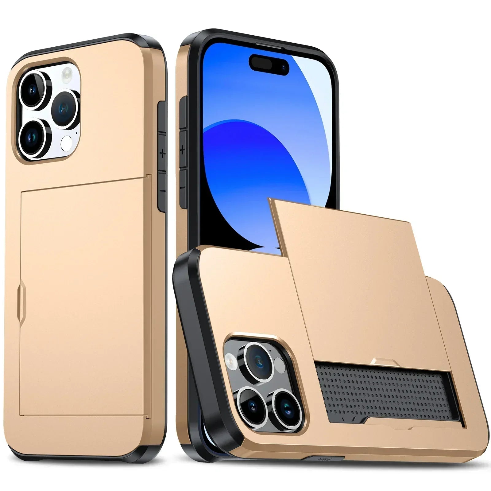 BowLift | LuxShield iPhone Case with Card Holder | Slim Design | Card Storage | Protection & Style