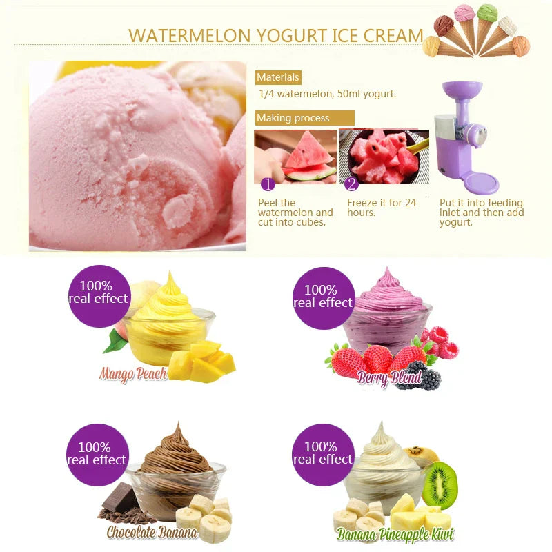 BowLift | Automatic DIY Fruit Cone Ice Cream Maker