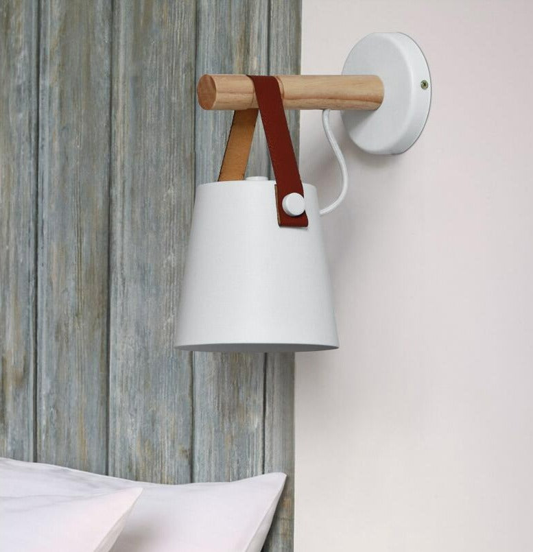 BowLift | Wood Nordic Hanging Wall Lamp