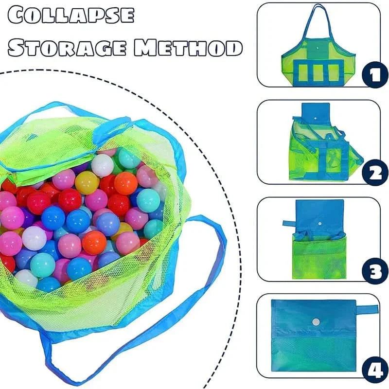 BowLift | PORTABLE MESH BAG FOR KIDS – Breathable beach bag for toys, towels & travel