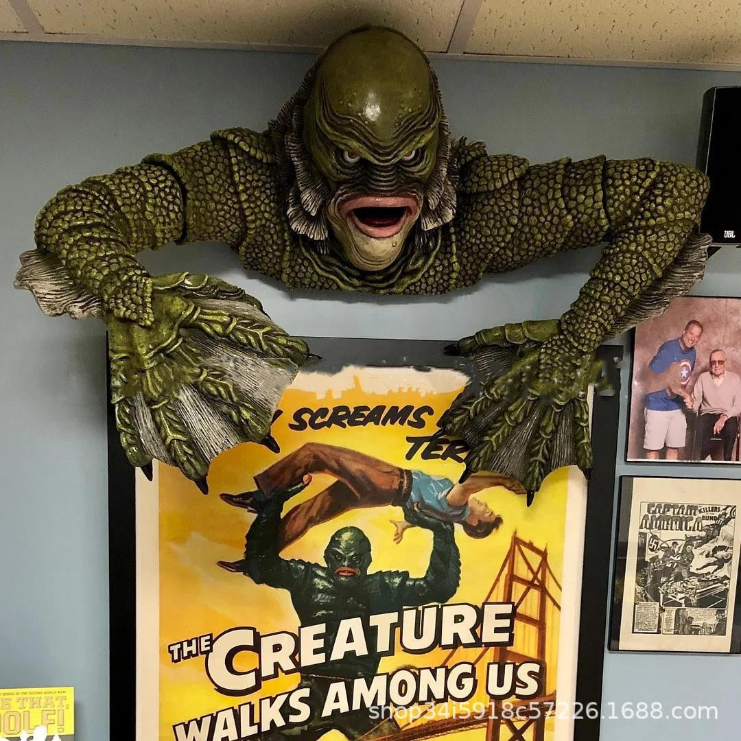 BowLift | Kreatur The Black Lagoon Grab sculptures Figure Garden building Outdoor ornaments Monster Statue Man Halloween Decoration