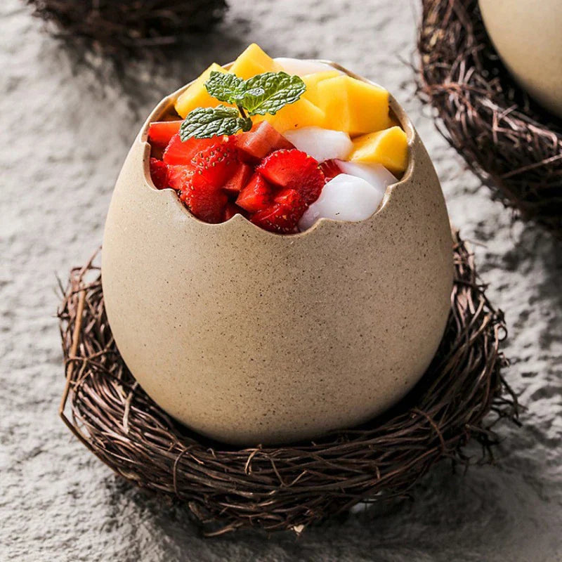 BowLift | Creative Ceramic Bird Nest Eggshell Bowl