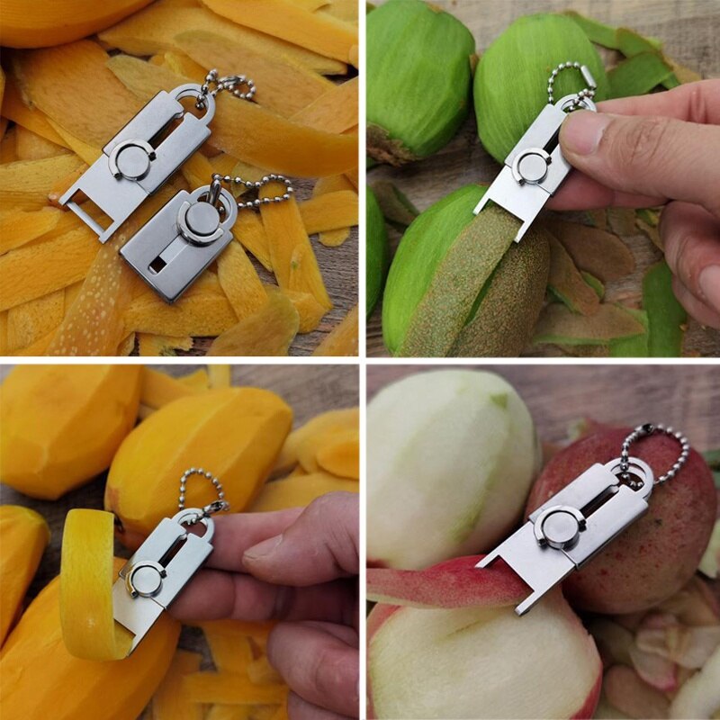 BowLift | Stainless Steel Mini Vegetable Peeler Keychain