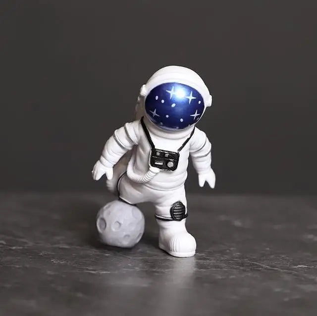 BowLift | Resin Astronaut Figure Statue Space Traveler Sculpture Educational Toy Desk Decoration Astronaut Model For Children Gift