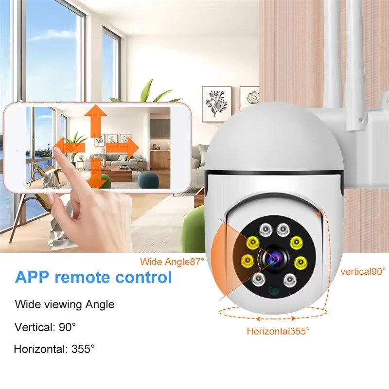 BowLift | 1080P PTZ WiFi Security Camera with Audio, 4X Zoom, Night Vision, Waterproof