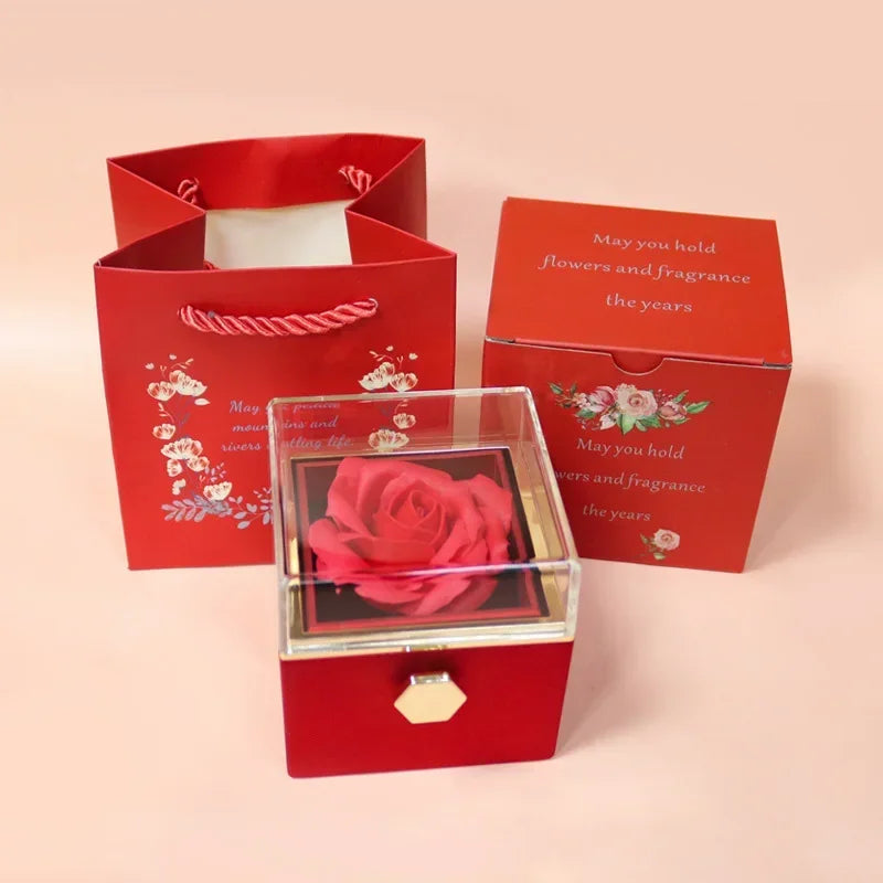 BowLift | Eternal Rose Spin Display Jewelry Box