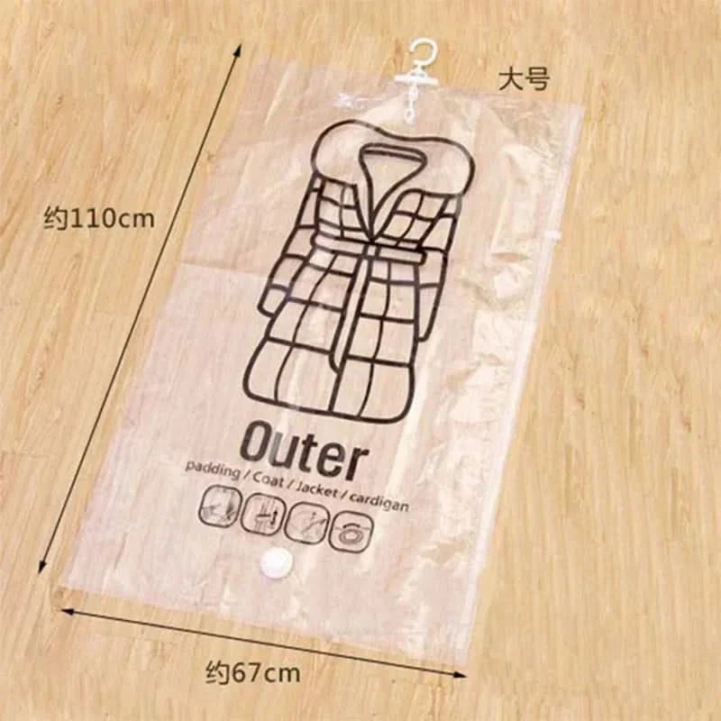 BowLift | VACUUM STORAGE BAGS – Hanging Vacuum Storage Bags for Clothes – Space Saving & Dustproof (Set of 3)