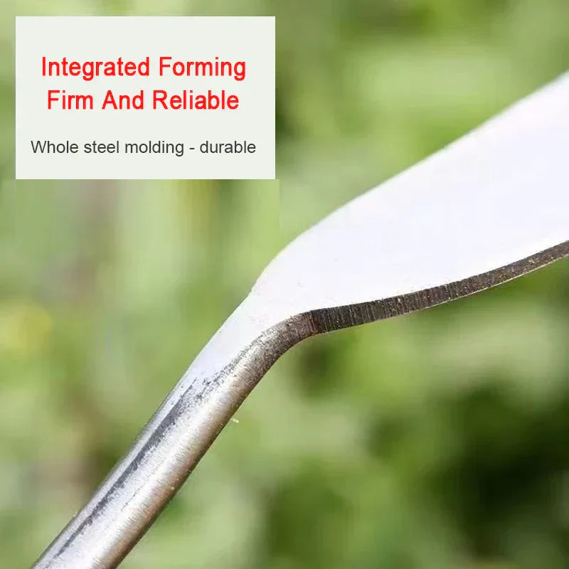BowLift | HerbMaster Garden Spade | 3-Tine Stainless Steel | For Weeding & Garlic Harvest