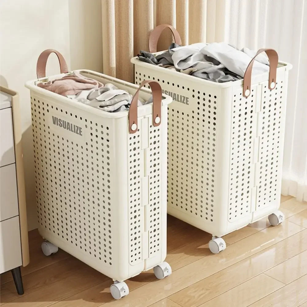 BowLift | Easy Mobility Modern Space-Saving Laundry Organizer Basket