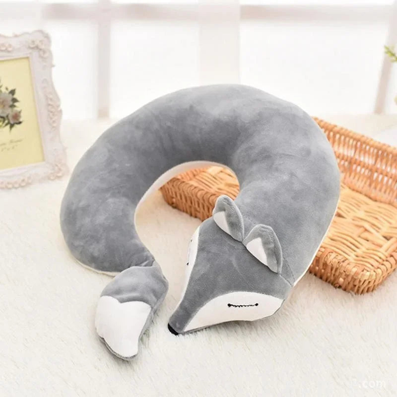 BowLift | FoxyRest Neck Pillow | Cuddly Travel Companion | Cute Fox Design