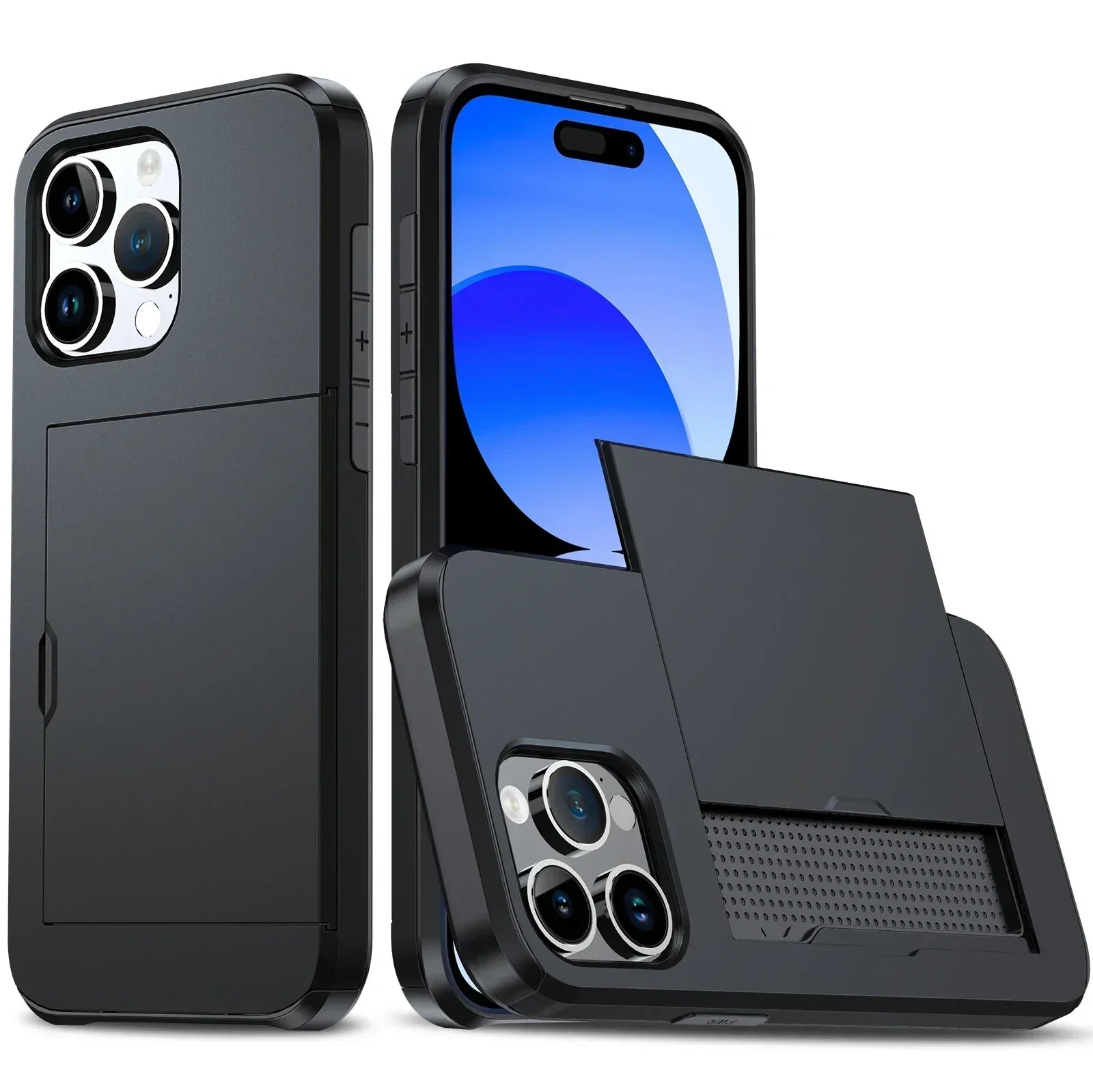 BowLift | LuxShield iPhone Case with Card Holder | Slim Design | Card Storage | Protection & Style