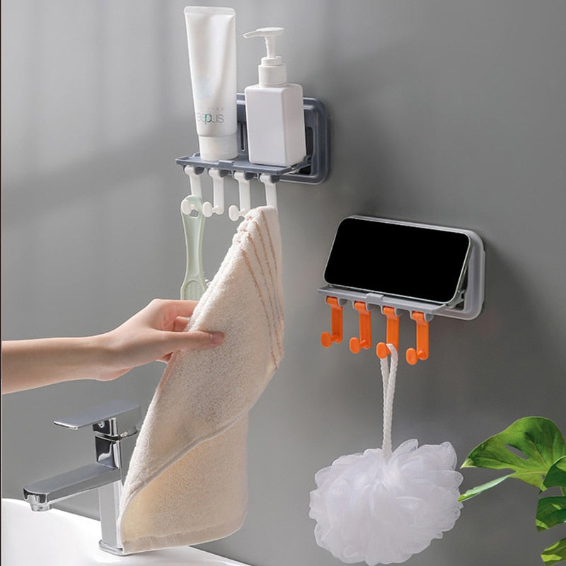 BowLift | Wall-Mounted Phone Holder Kitchen Organizer Rack