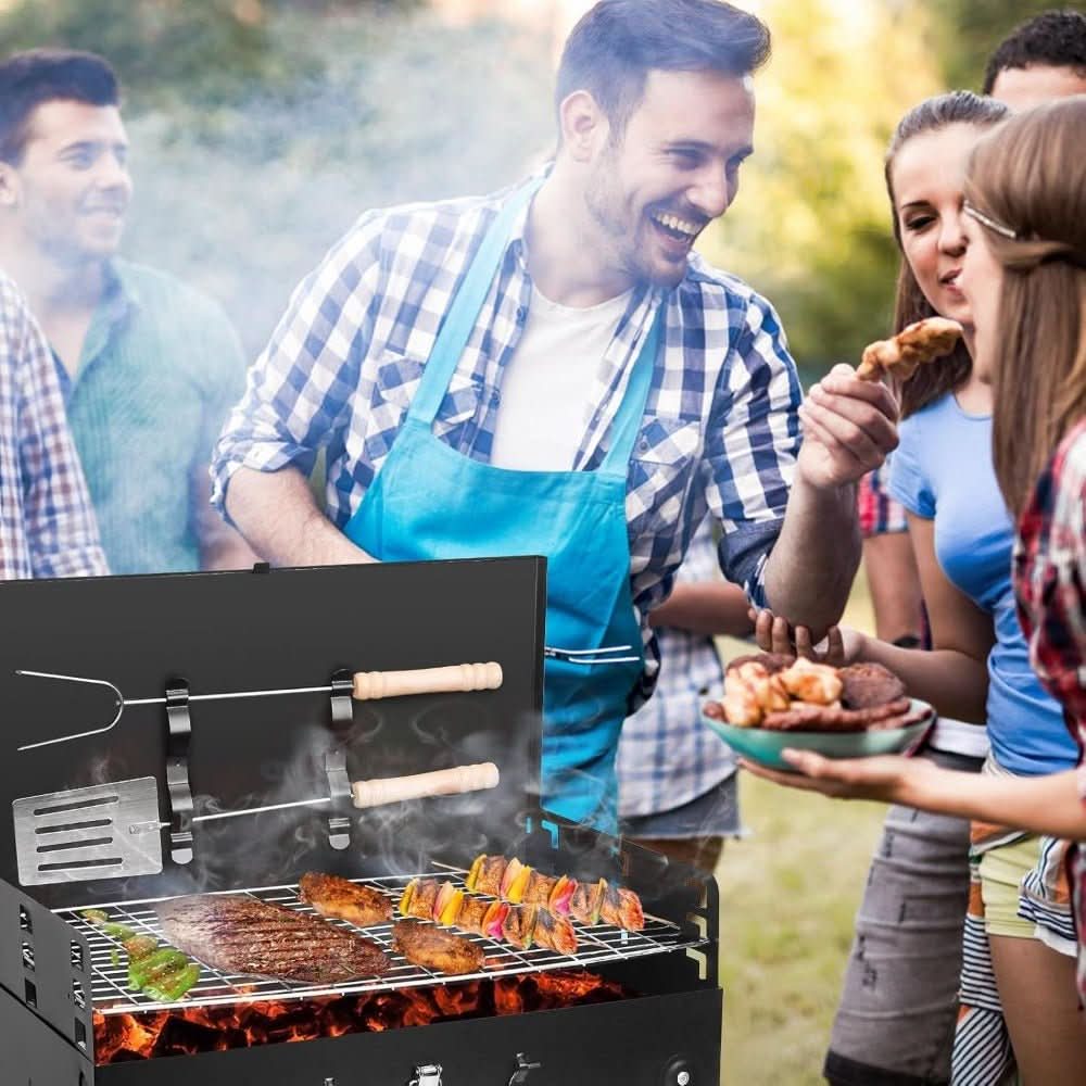 BowLift | Foldable steel garden barbecue for camping & garden