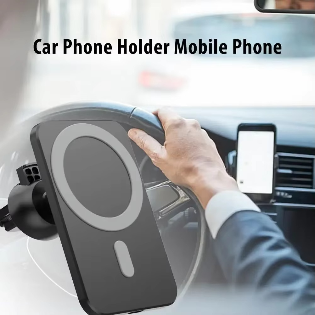 BowLift | 15W Magnetic Wireless Car Charger Mount with Type-C Fast Charging for iPhone 12 and 13 Series