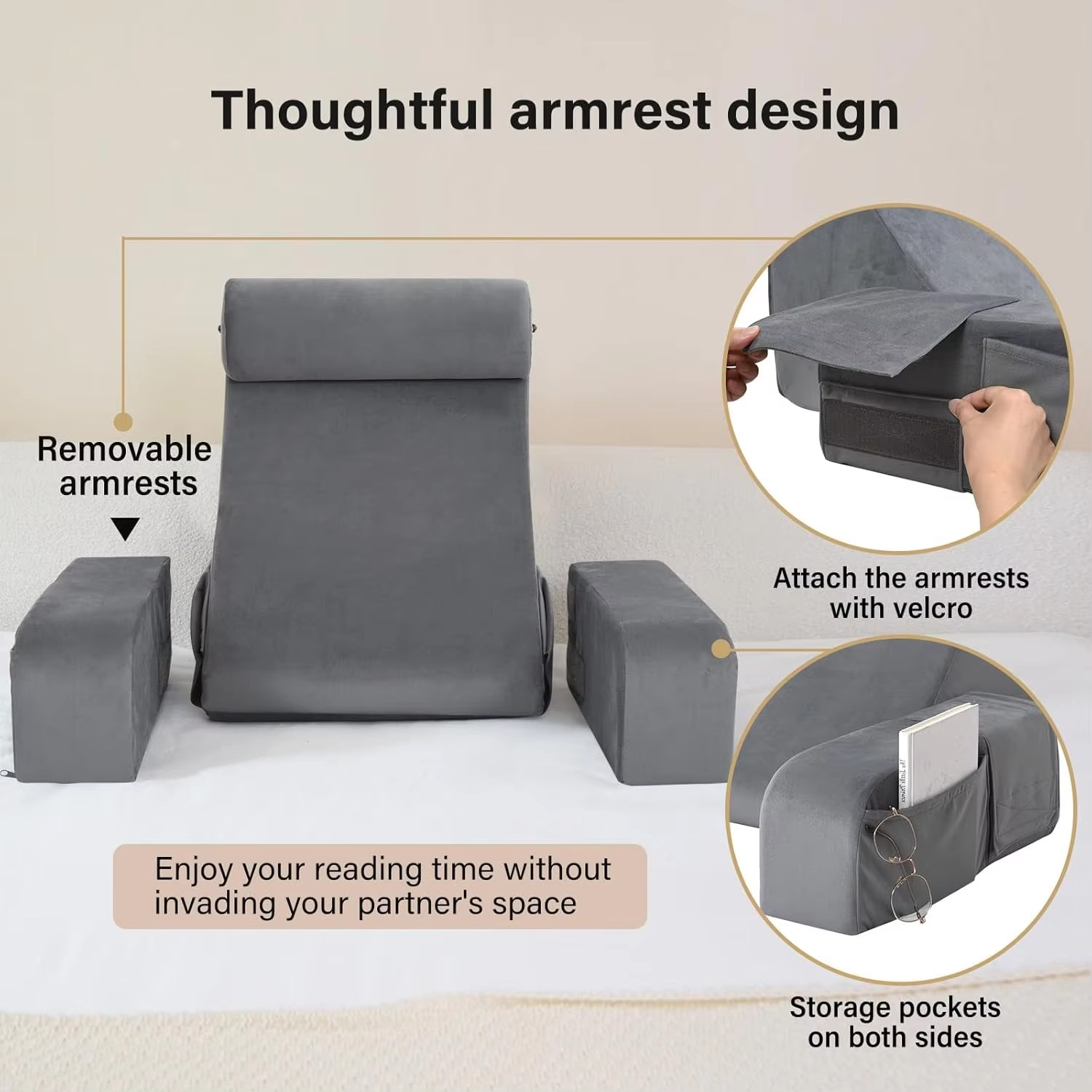 BowLift | Ultimate Comfort Adjustable Backrest Pillow for Multipurpose Use
