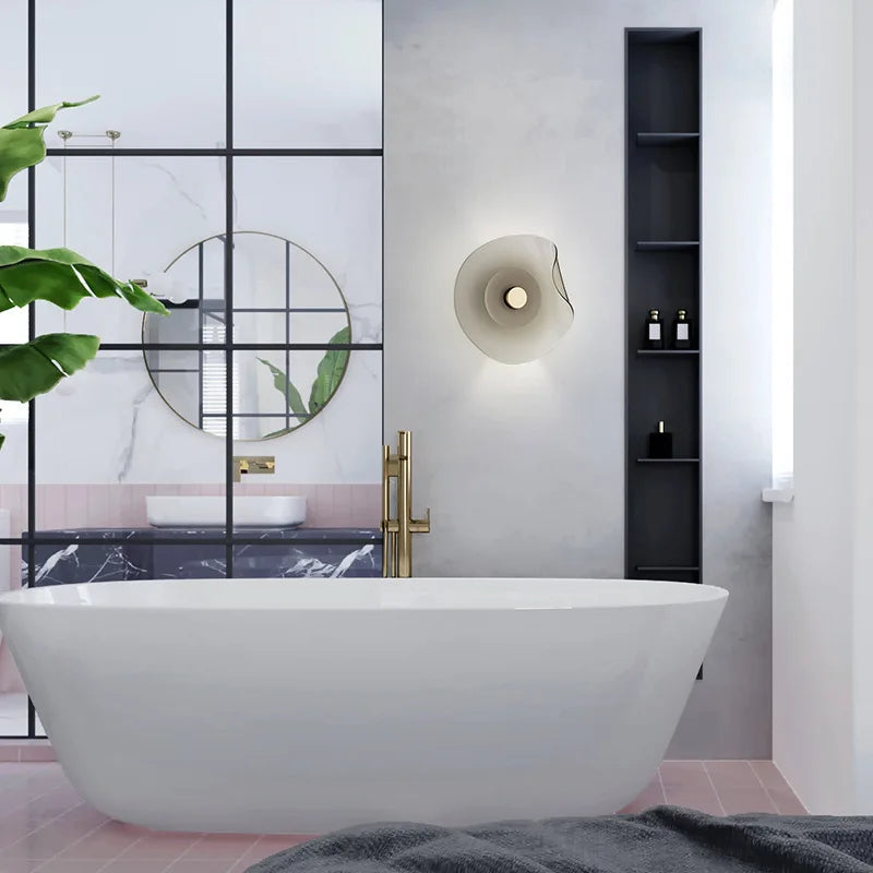 BowLift | ClearAura - Sleek Glass Wall Lamp