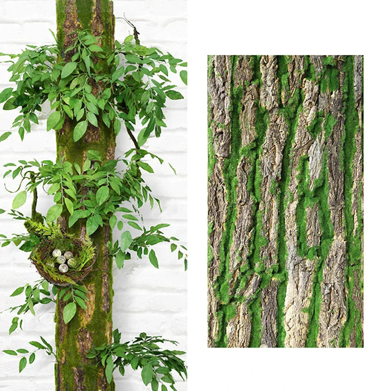 BowLift | DIY Wall Decoration Green Plant Bark