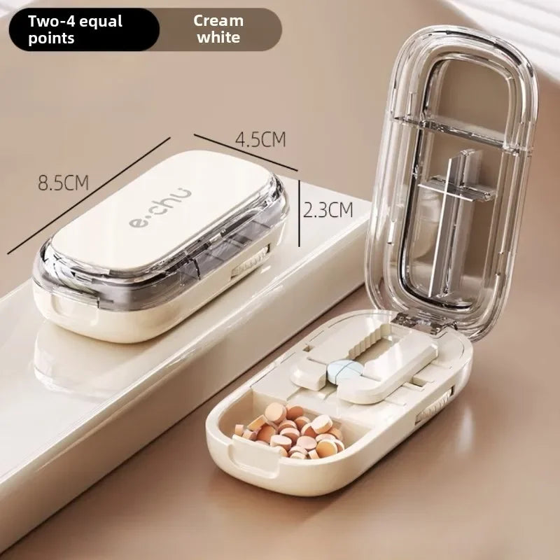 BowLift | Pocket Size Dustproof Pill Cutter Organizer