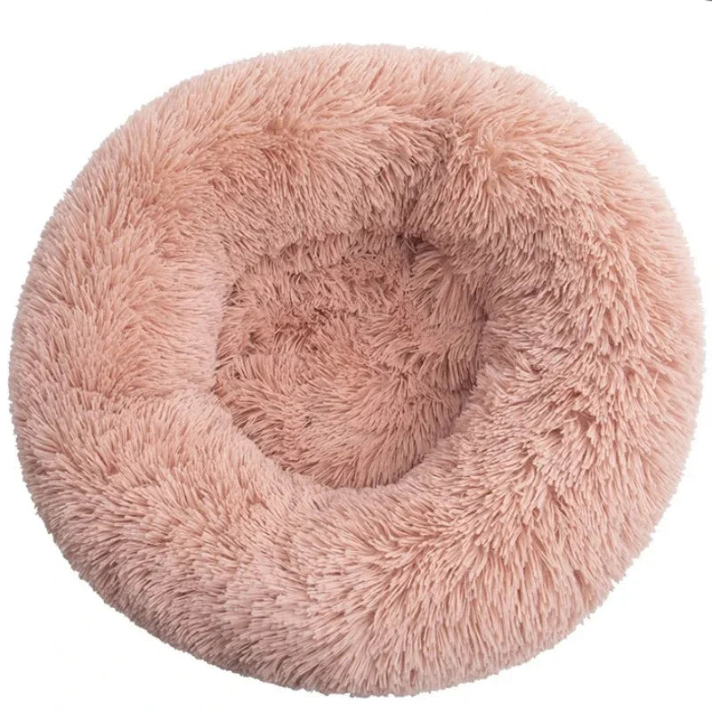 BowLift | CozyNest Plush Round Pet Bed – Washable & Non-Slip