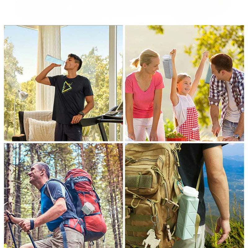 BowLift | Practical Foldable Silicone Bottle for On the Go