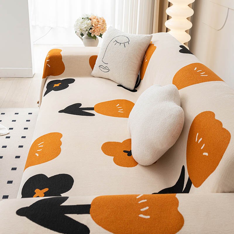 BowLift | Floral Blossom Non-Slip Modern Sofa Cover