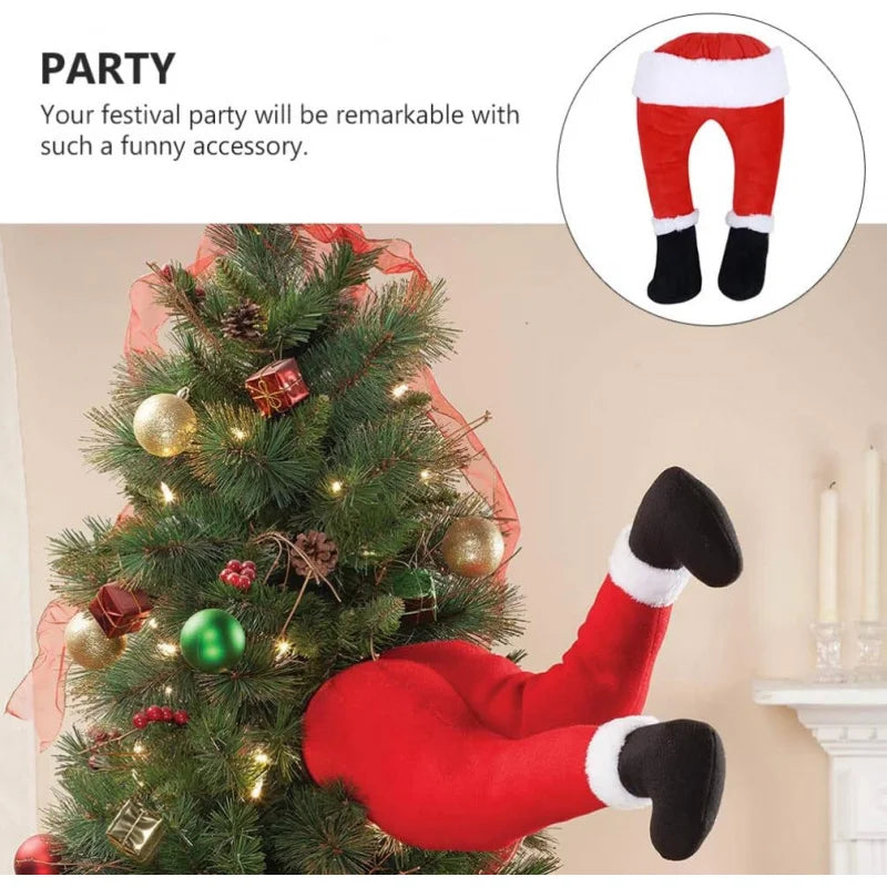 BowLift | Christmas Decoration | JollyLegs Festive Hanging Ornament | Durable Fabric | Easy Setup