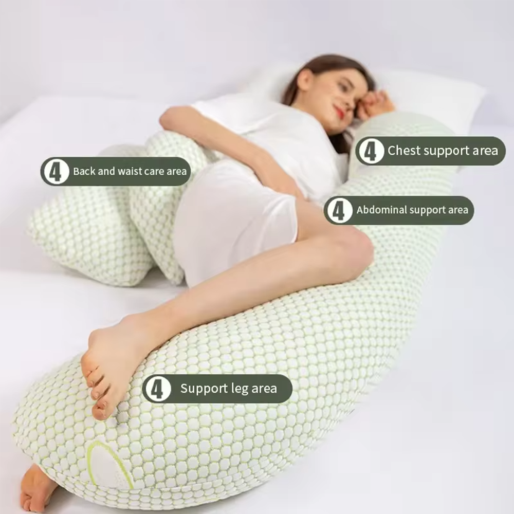 BowLift | ComfyMama U-Shaped Maternity Pillow – Full Body Support & Washable Cover