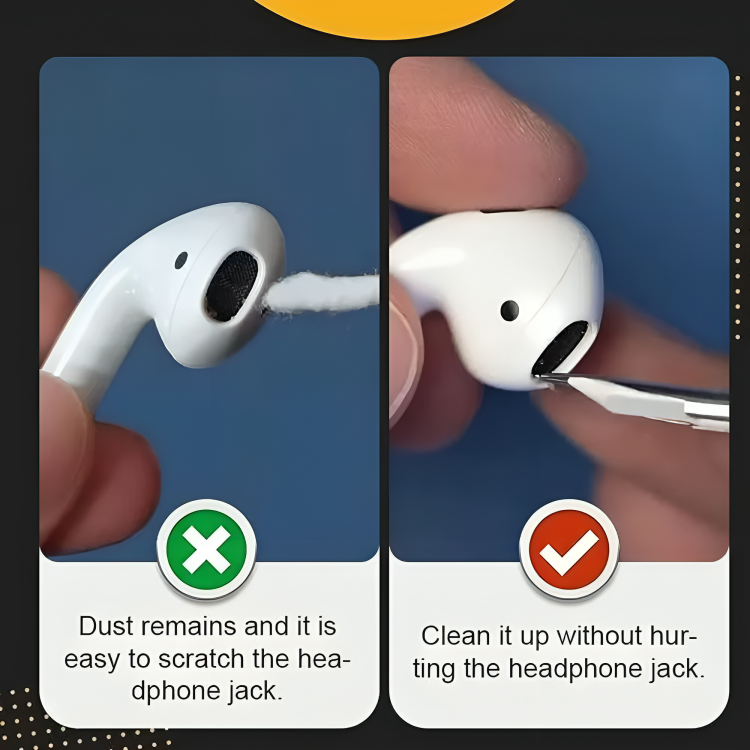 BowLift | SoundSweep – For crystal clear sound & clean earbuds!
